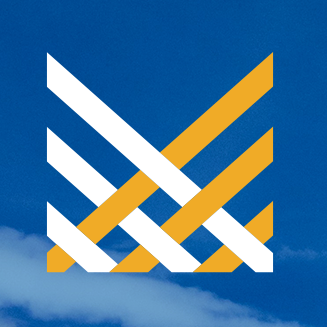 The Minitex 50th anniversary logo, "Minitex, Celebrating 50 Years," set in front of a blue sky.