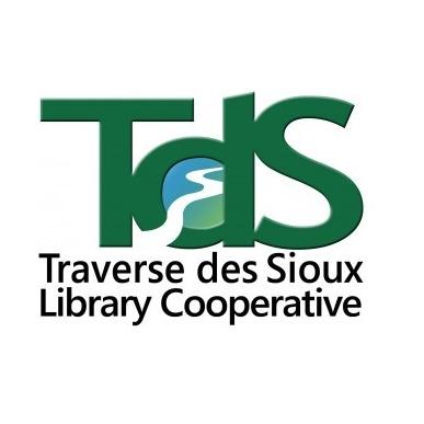 The wordmark for the Traverse des Sioux Library Cooperative