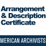 Arrangement & Description certificate 